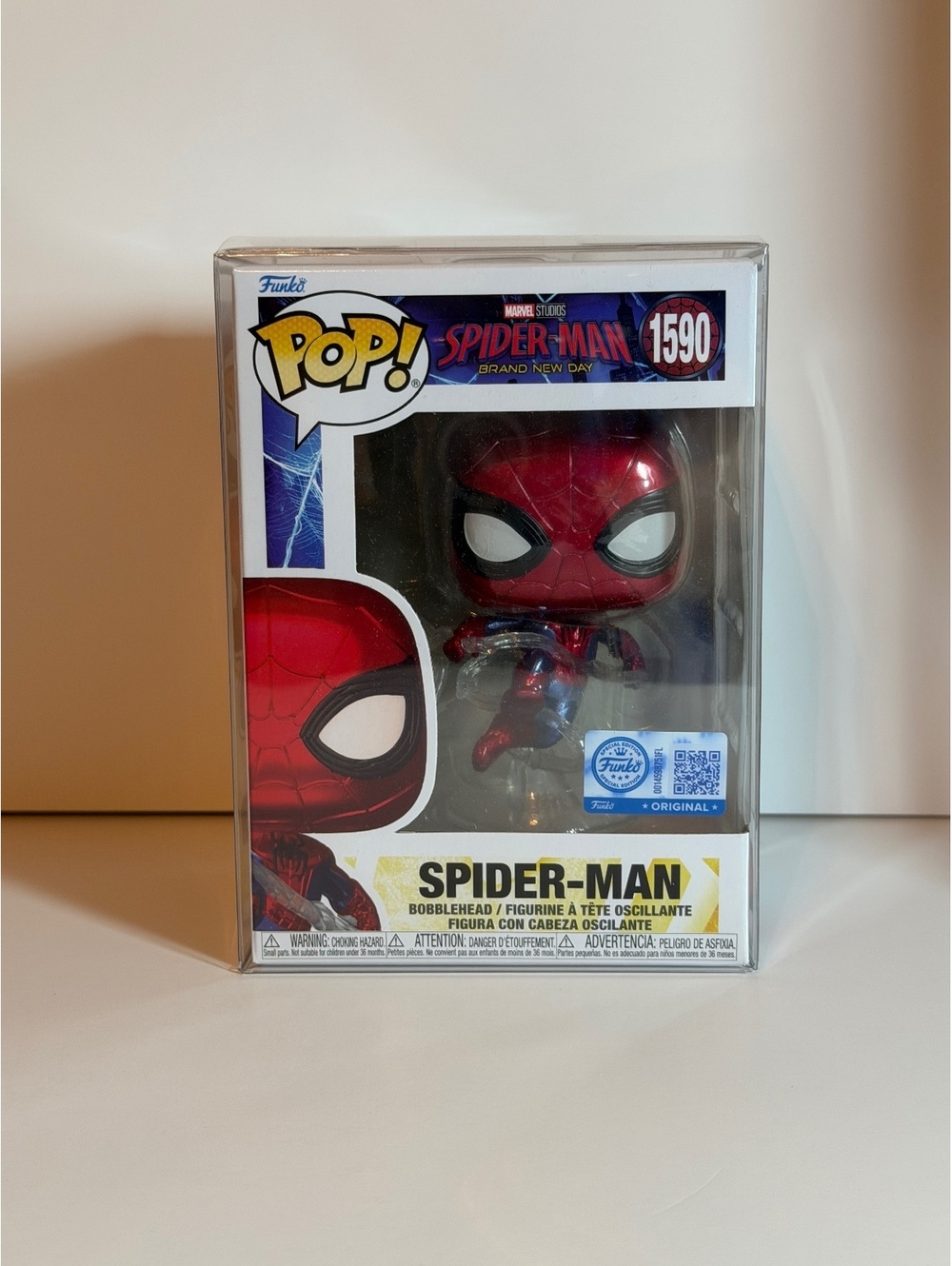Funko Pop! Spider-Man 1590  “Brand New Day” Metallic